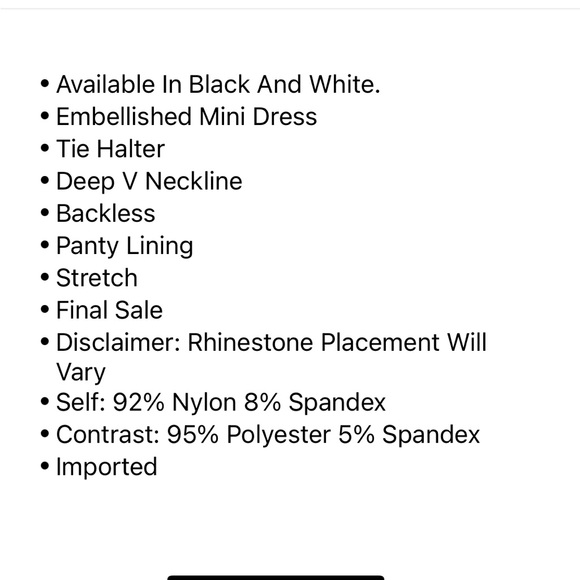 FN RHINESTONE DRESS - Picture 8 of 8